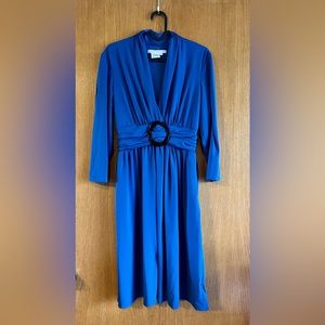 Maggie London faux belted dress.